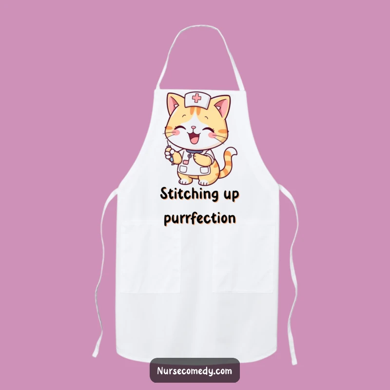 Funny Cat Nurse Apron - Humorous Protection for the Caring Chef
