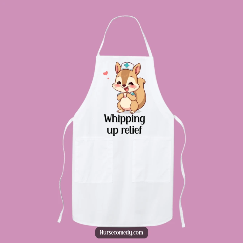 Funny Squirrel Nurse Apron - Kitchen Care with Speed