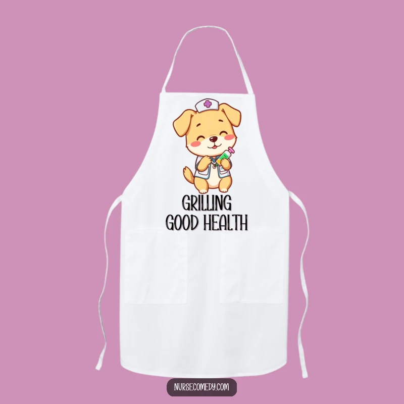 Funny Dog Nurse Apron - Humorous Protection for the Playful Cook