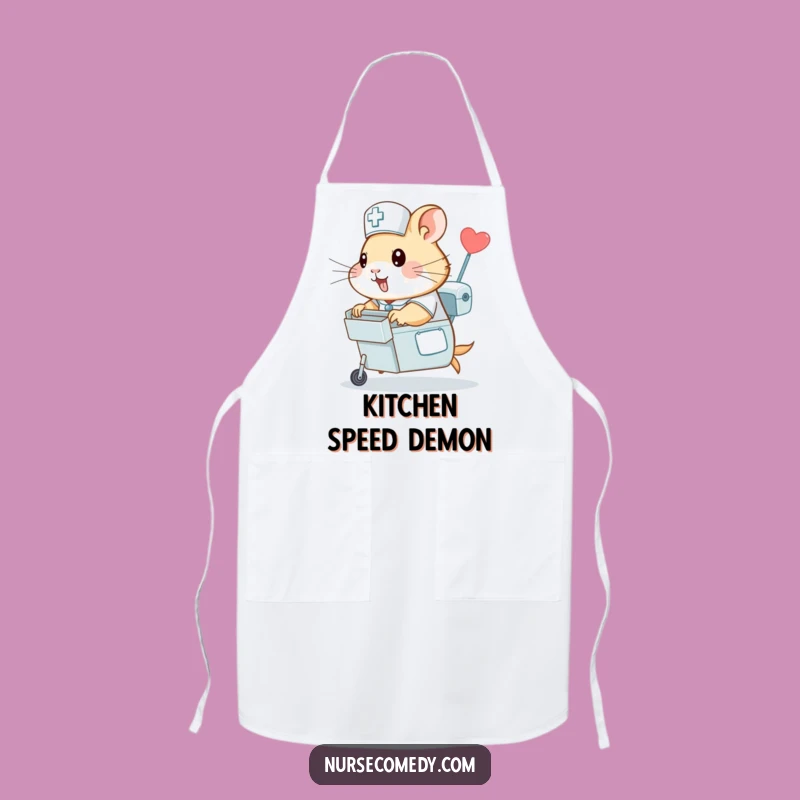 Funny Hamster Nurse Apron - Cook with Speed, A Great Gift!