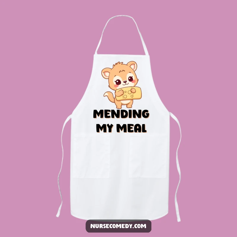 Funny Animal Bandage Apron: Kitchen Curiosity, Humorous Cooking Companion!