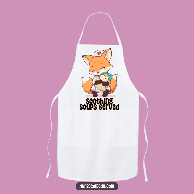 Funny Fox Nurse Apron: Cook with Comfort and Cute Charm