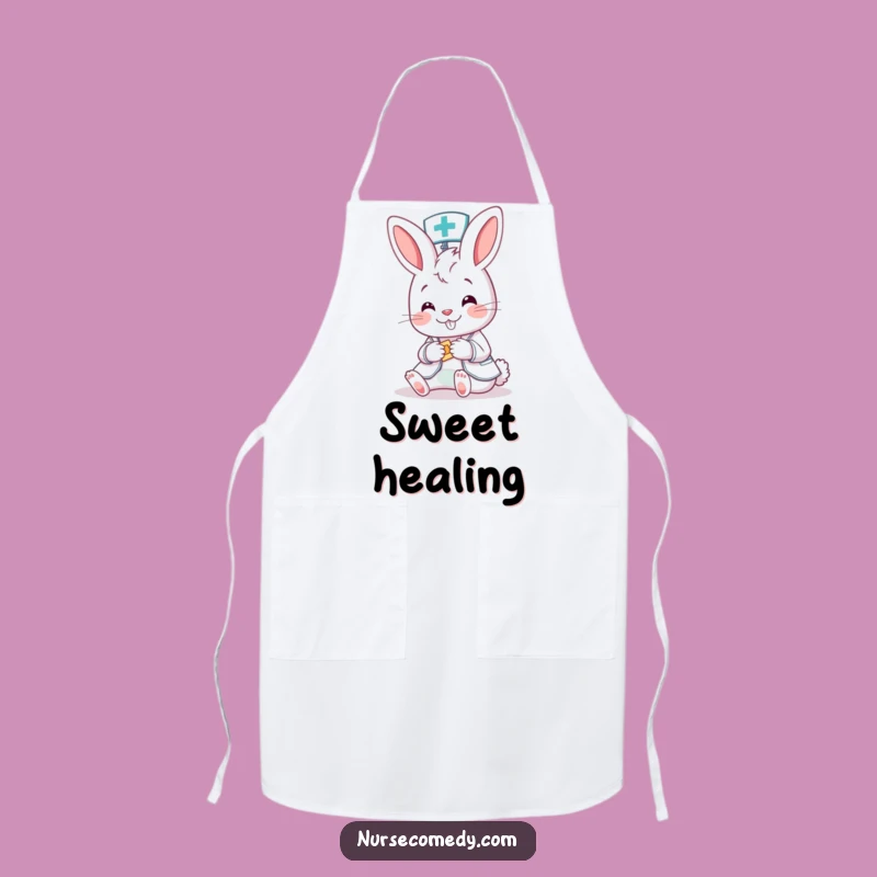 Funny Bunny Nurse Apron - Chef's Hilarious Kitchen Companion