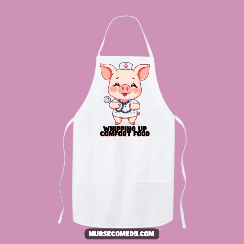 Funny Piglet Nurse Apron - Kitchen Care with Cheer