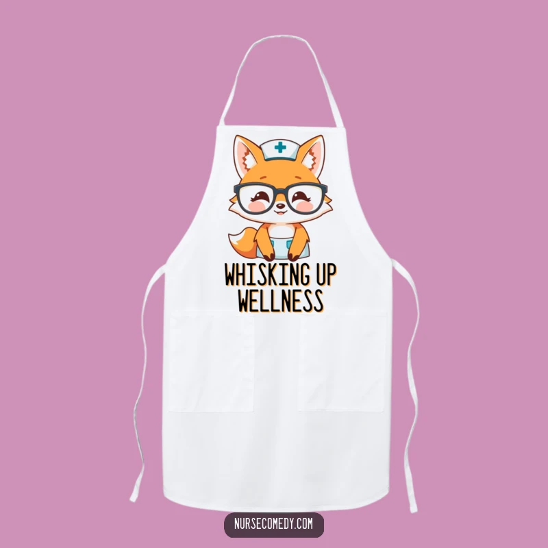 Funny Fox Nurse Apron: Cook with Warmth and Humor