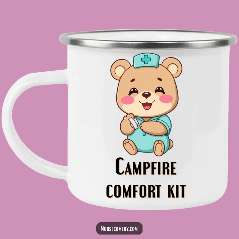 Funny Bear Nurse Camp Mug - Hilarious Outdoor Gift for Trailside Care