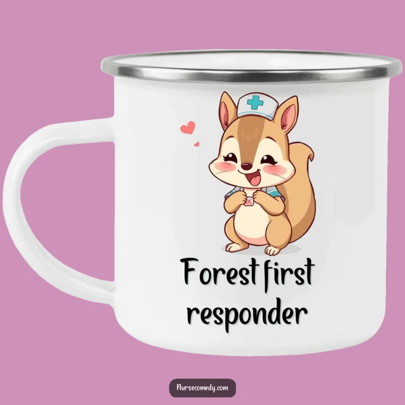 Funny Squirrel Nurse Camping Mug - Outdoor Boo-Boo Fix