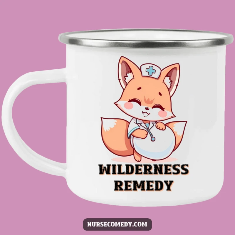 Funny Fox Nurse Camping Mug: Trailside Tease Funny Gift