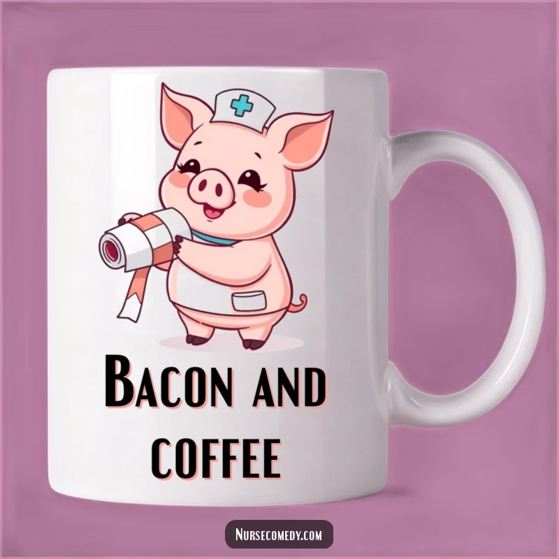 Funny Pig Nurse Mug: Glee Bandit, Hilarious Doctor Gift