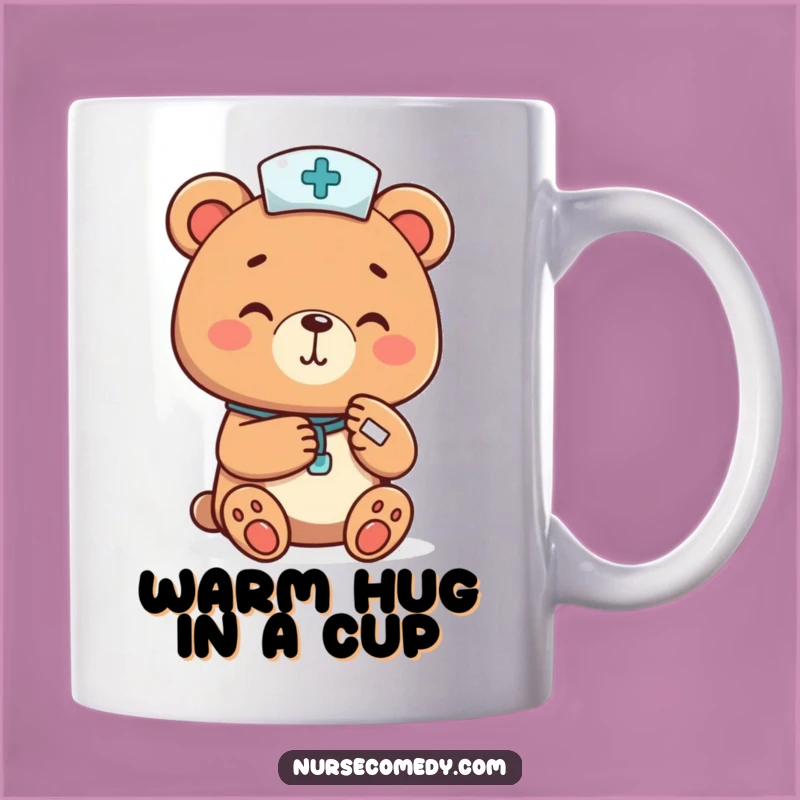 Funny Bear Nurse Mug - Gentle Giant Doctor Gift for Animal Lovers