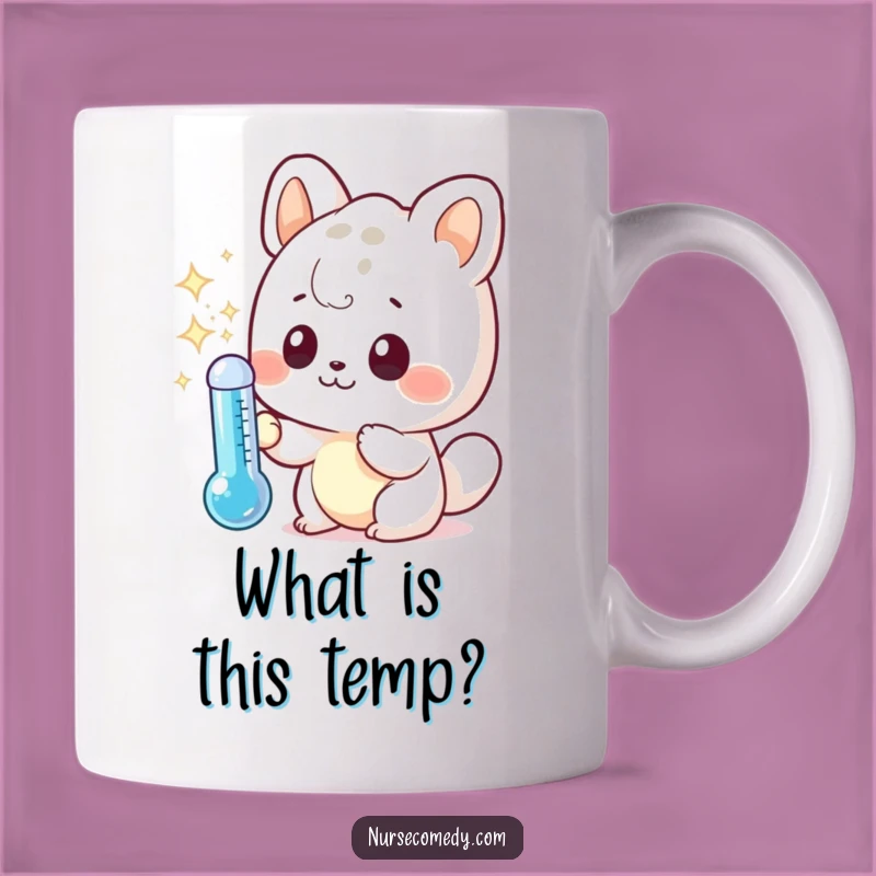 Funny Curious Kawaii Animal Mug: A Hilarious Gift for the Inquisitive!