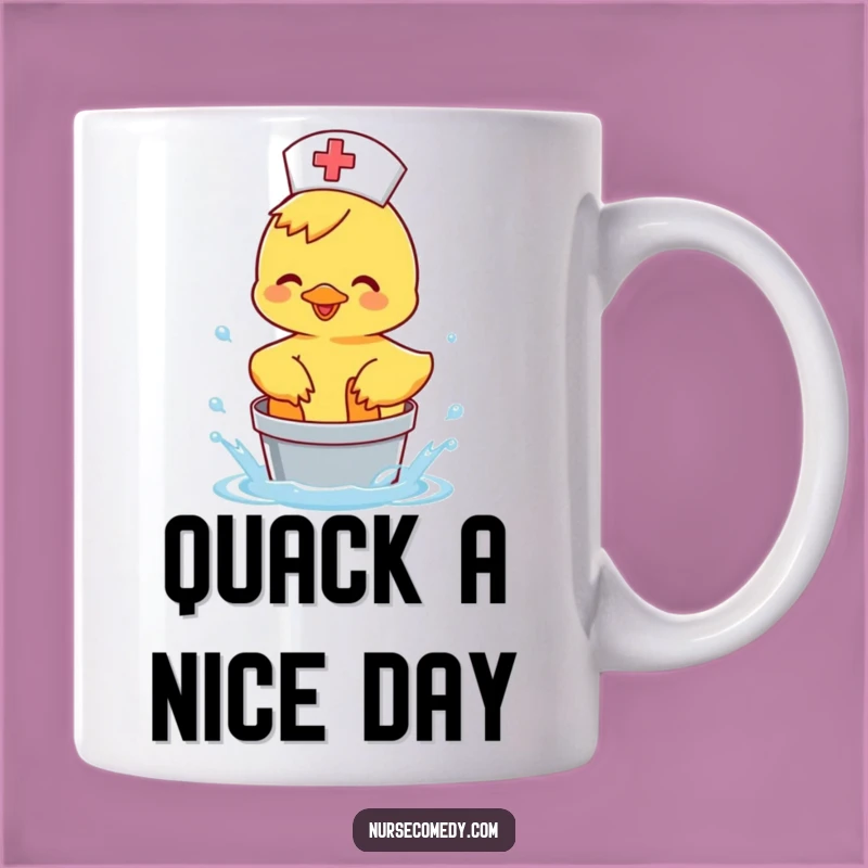Funny Duck Nurse Mug: Happy Splash Therapy, Great Doctor Gift