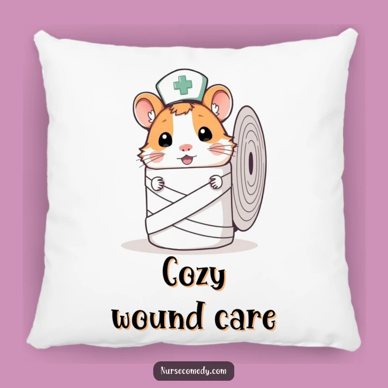 Cozy Funny Hamster Nurse Pillow - Curious Comfort!