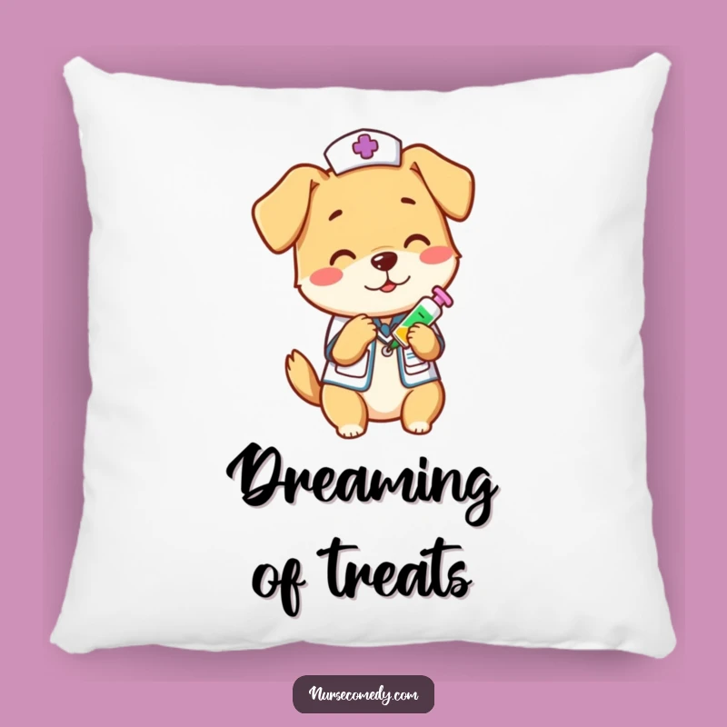 Funny Dog Nurse Pillow - Cozy Comfort with a Playful Health Boost