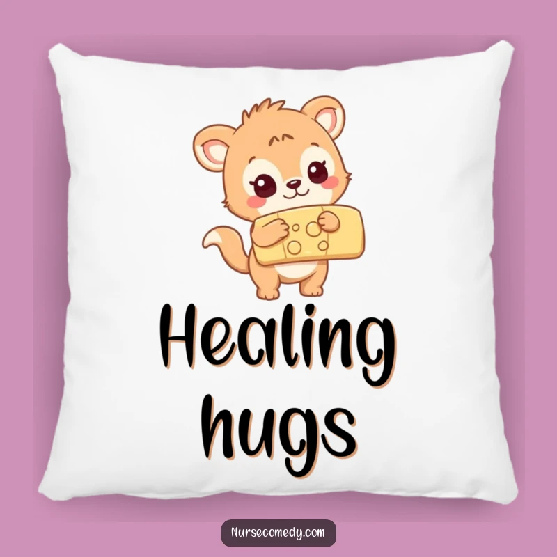 Funny Animal Bandage Pillow: Cozy Curiosity Comfort, Hilarious Accent Pillow!
