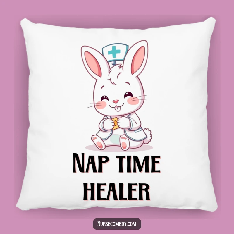 Funny Bunny Nurse Pillow - Comfy & Cute Cartoon Cushion
