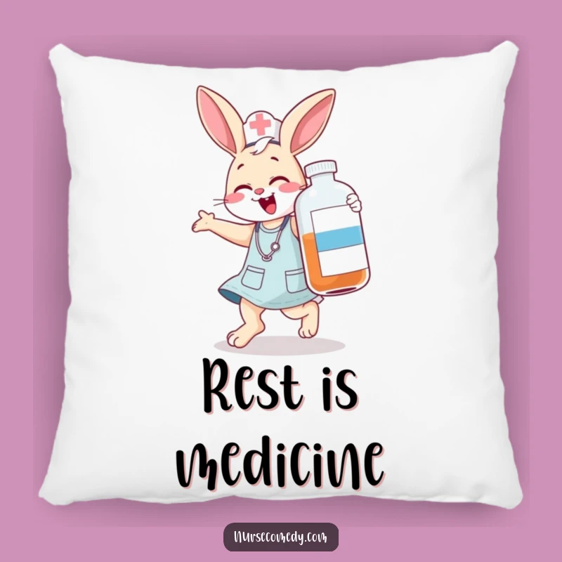Funny Bunny Nurse Pillow - Soft, Cozy, and Hilarious Decor Gift
