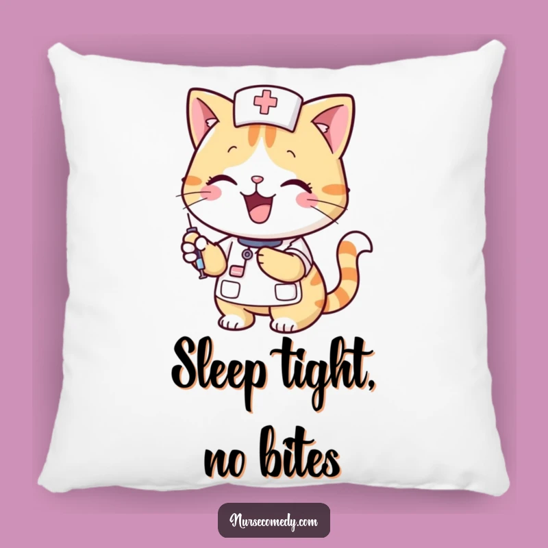 Funny Cat Nurse Pillow - Cozy Comfort with a Humorous Healing Touch