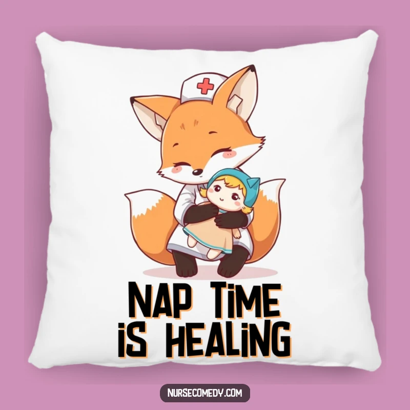 Funny Fox Nurse Pillow: Huggable Comfort and Cute Nurse Character