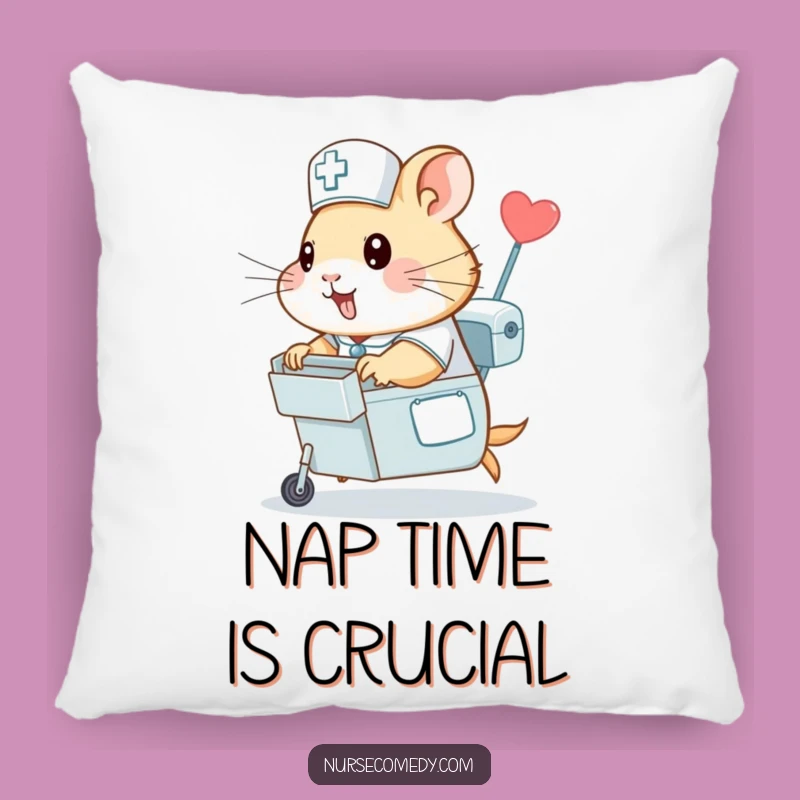 Funny Hamster Nurse Pillow - Cozy Speed, A Cozy Gift!
