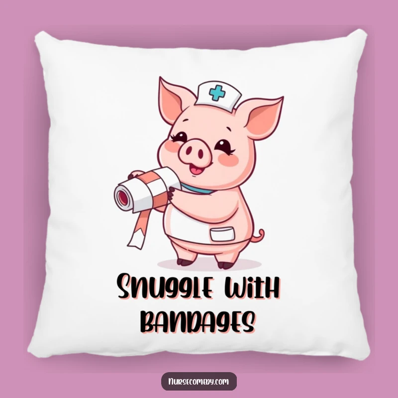 Funny Pig Nurse Pillow: Glee Bandage Comfort, Cozy Doctor Gift