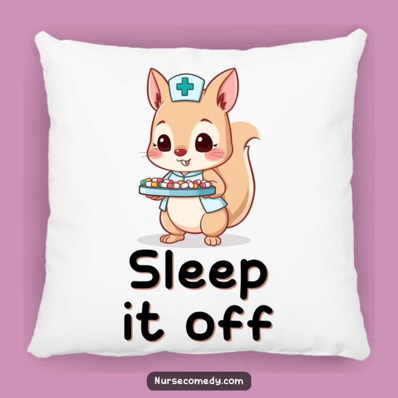 Funny Squirrel Nurse Pillow: Soft Cushion for Comfort and Energy