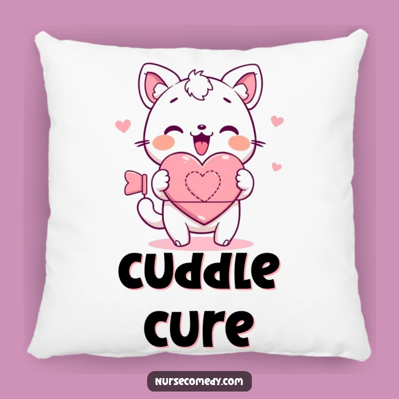 Kawaii Animal Heart Bandage Pillow: Snuggle with Cute Healing Comfort