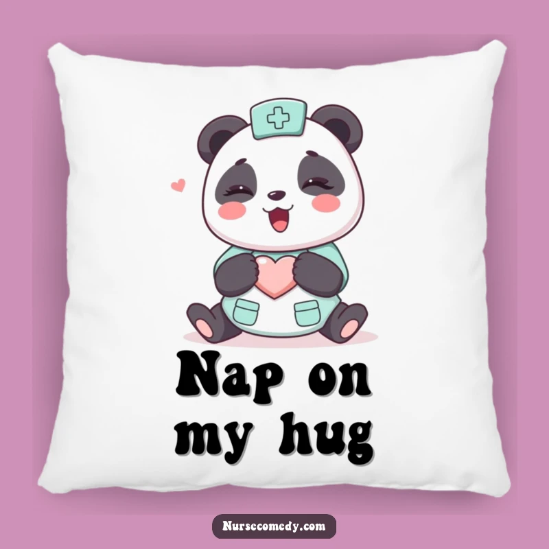 Funny Kawaii Panda Nurse Pillow - Cute Cartoon Hugging Character Throw Pillow Gift