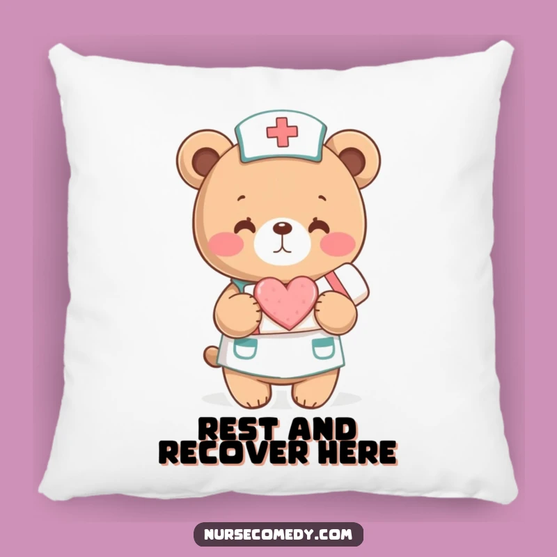 Funny Bear Nurse Pillow - Cozy Comfort, Sweet Gift!