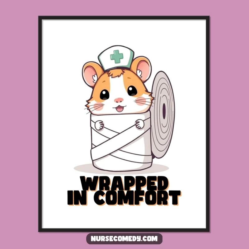 Funny Hamster Nurse Digital Art - Instant Curiosity!