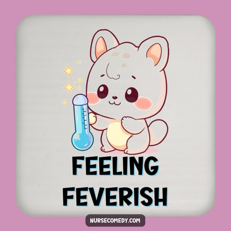 Funny Kawaii Animal Coaster: Protect Surfaces with Curiosity, A Whimsical Funny Gift!