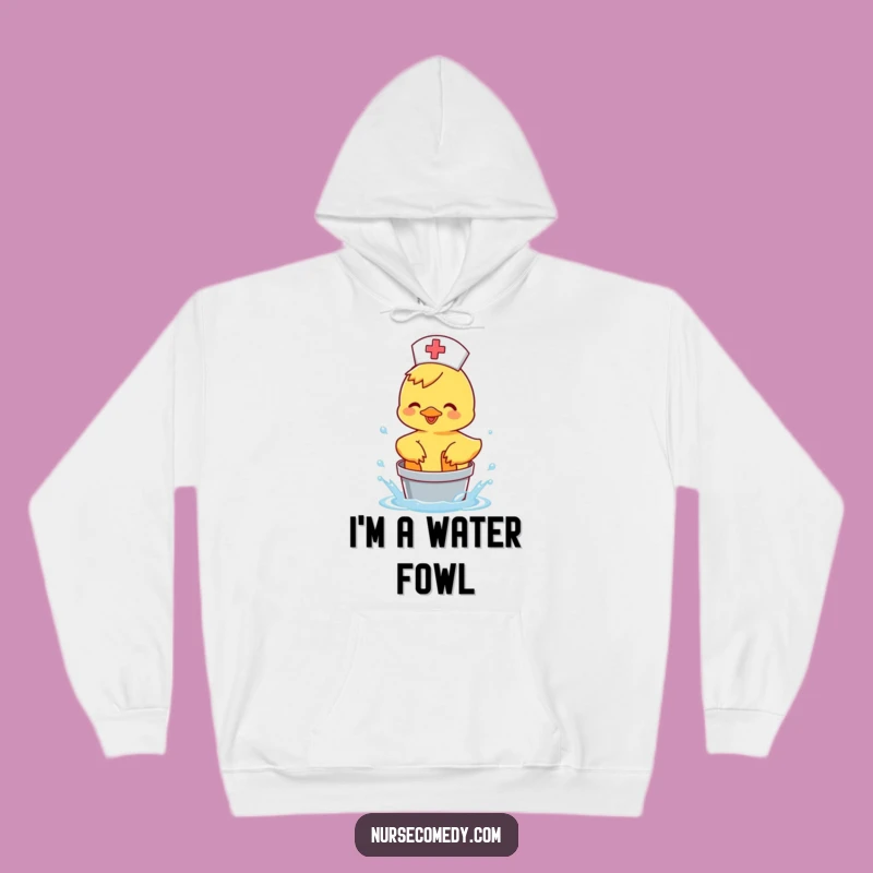 Cozy Duck Nurse Hoodie: Happy Water Play, Ultimate Funny Doctor Gift
