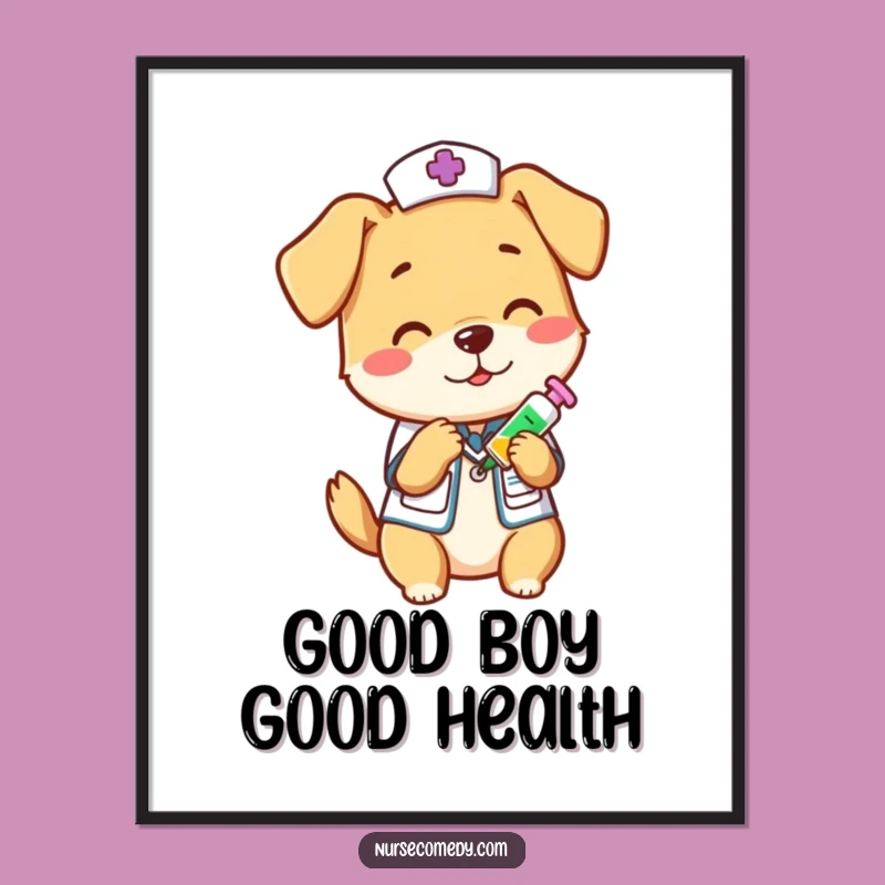 Free Printable Dog Nurse Art: Lively Downloadable Decor for Energetic Spaces!