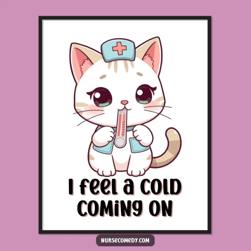 Free Printable Cat Nurse Wall Art: Funny Downloadable Decor for Humor Lovers