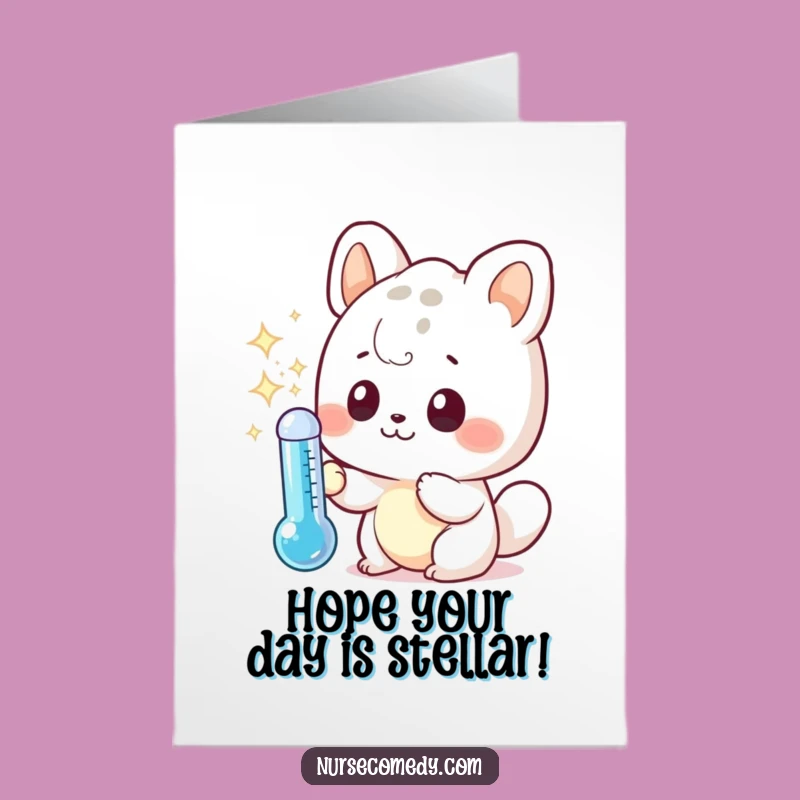 Free Printable Birthday Card: Curious Kawaii Critter, Funny & Downloadable Gift