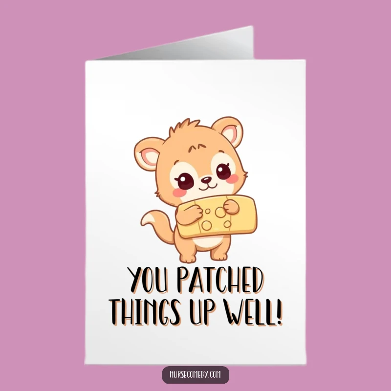 Hilarious Free Printable Congrats Card: Animal & Bandage, Downloadable Gift