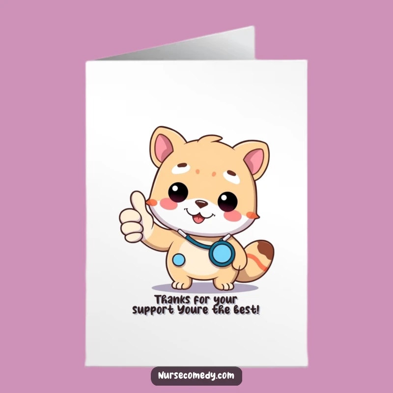 Free Printable Thank You Card: Doctor Animal's Approval, Adorable Downloadable Gratitude Gift