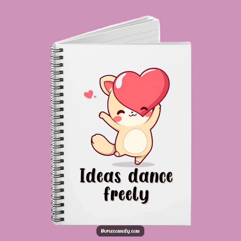 Cute Funny Kawaii Animal Notebook: Dance Heart Journal, Perfect Funny Gift Stationery