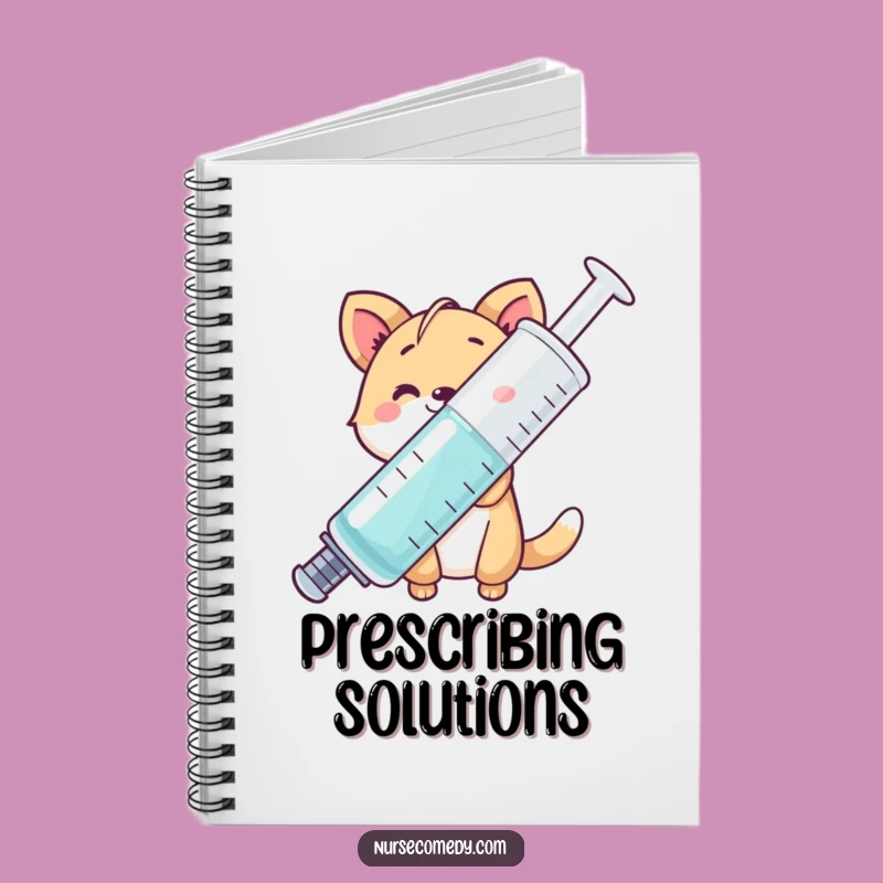 Funny Animal Notebook: Syringe Secrets, Hilarious Journal for Your Thoughts!