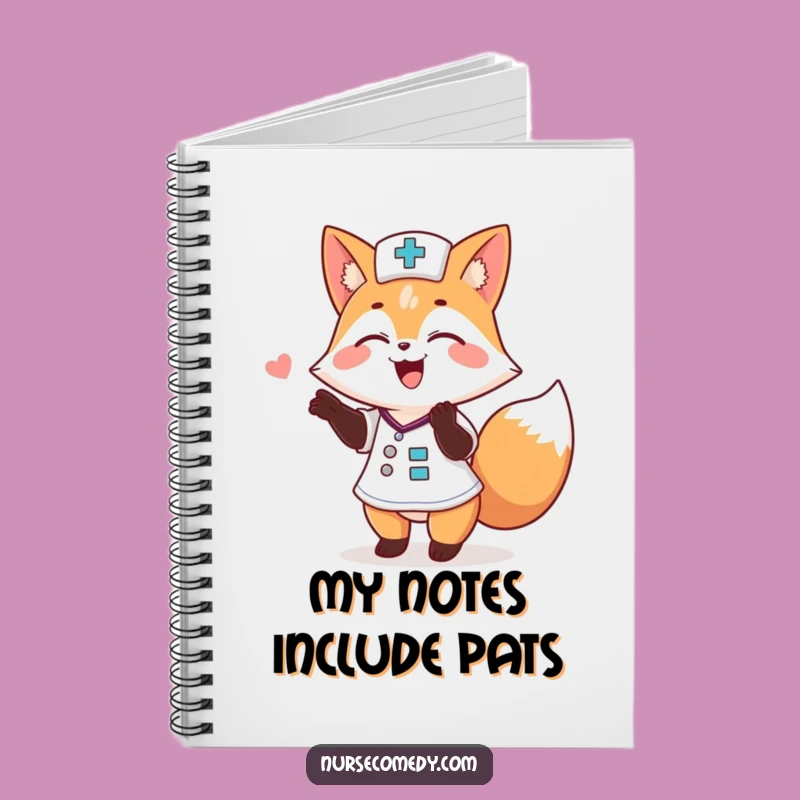 Funny Fox Nurse Notebook: Jot Down Notes with a Hilarious Doctor!