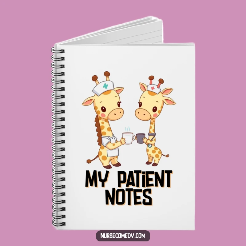 Funny Giraffe Nurse Notebook - Jot Down Kind Thoughts, A Perfect Gift!