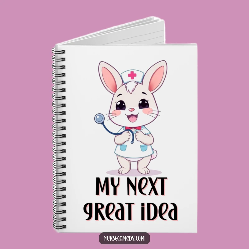 Funny Kawaii Bunny Nurse Notebook: Merry Bounce - Jot Down Ideas!