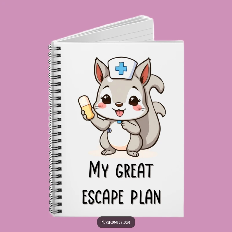 Funny Squirrel Nurse Notebook: Cheerful Notes, Practical Doctor Gift