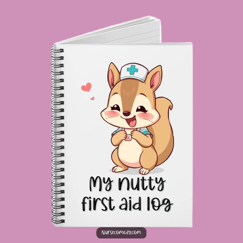 Funny Squirrel Nurse Notebook - Jot Down Speedy Notes
