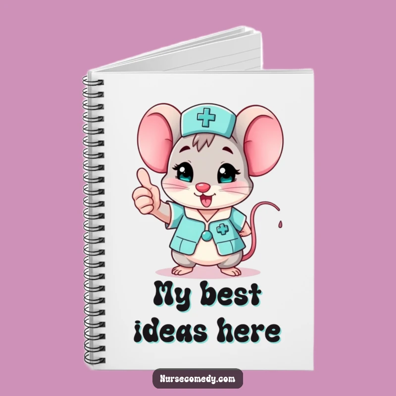 Funny Mouse Nurse Notebook: Cheerful Thumbs Up Journal Gift