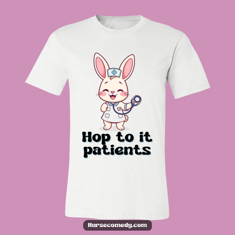 Funny Kawaii Bunny Nurse T-Shirt: Wear Your Healing Humor Proudly