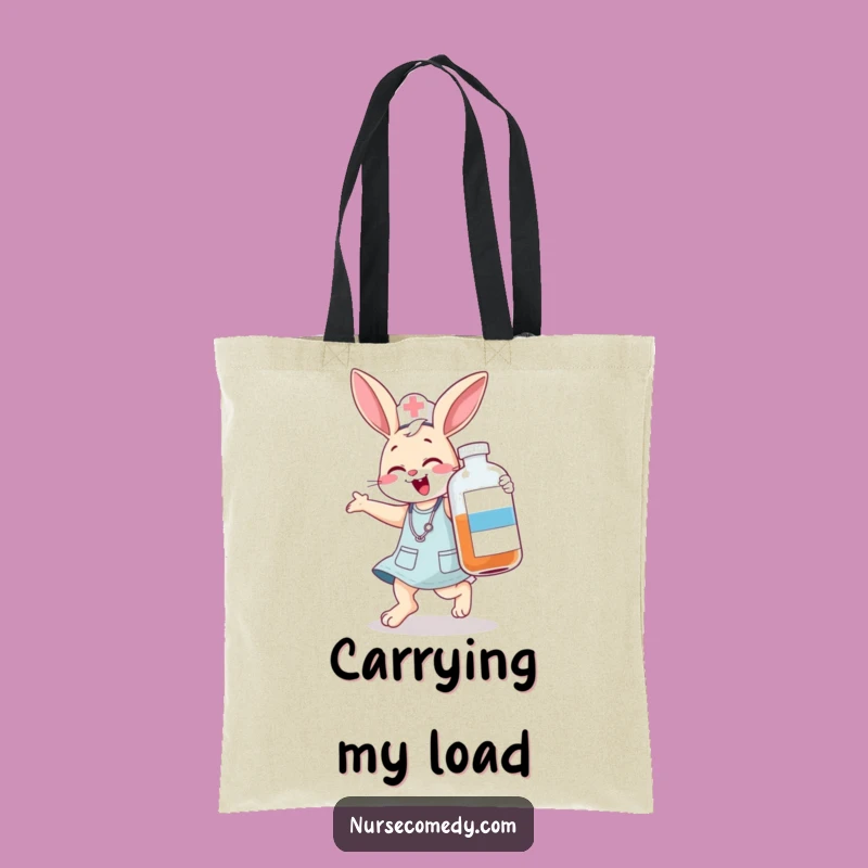 Funny Bunny Nurse Tote Bag - Hilarious and Practical Carry-all
