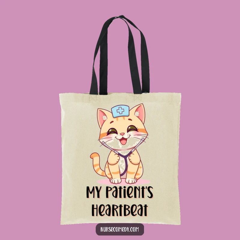 Funny Cat Nurse Tote Bag: Carry Your Care with Playful Paws