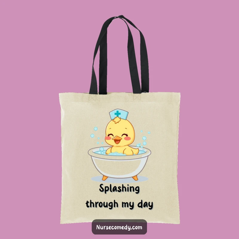 Funny Duckling Nurse Tote Bag: Carry Your Fun, Perfect Gift!