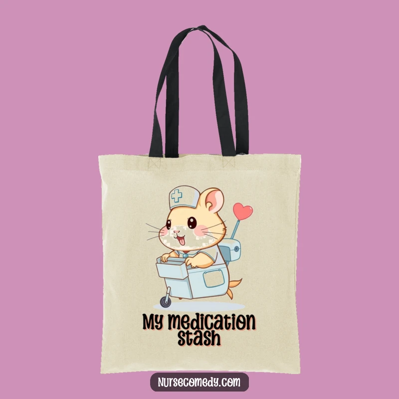 Funny Hamster Nurse Tote Bag - Carry Your Care, A Practical Gift!